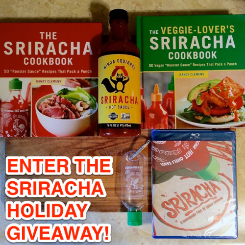 Enter the Sriracha-Lover’s Holiday Giveaway! Because it’s the holidays and I like to share Sriracha swag, I’m hosting a giveaway with an awesome Sriracha prize package for FIVE (5) LUCKY WINNERS! Here are the spicy items each of the five winners will...