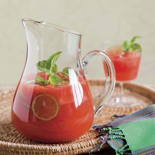 Watermelon-Sriracha Sangria recipe from The Veggie-Lover's Sriracha Cookbook